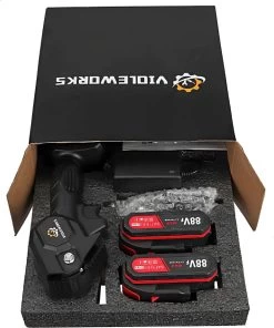 Violeworks® Accu Kettingzaag - Snoeizaag - Mini Kettingzaag - Handkettingzaag - Ook Voor Makita - Elektrische Kettingzaag - Elektrische Snoeischaar - Op Batterij - 2900 MAh - 1080W - 88V -Tuinverzorgings Winkel 1000x1200 3