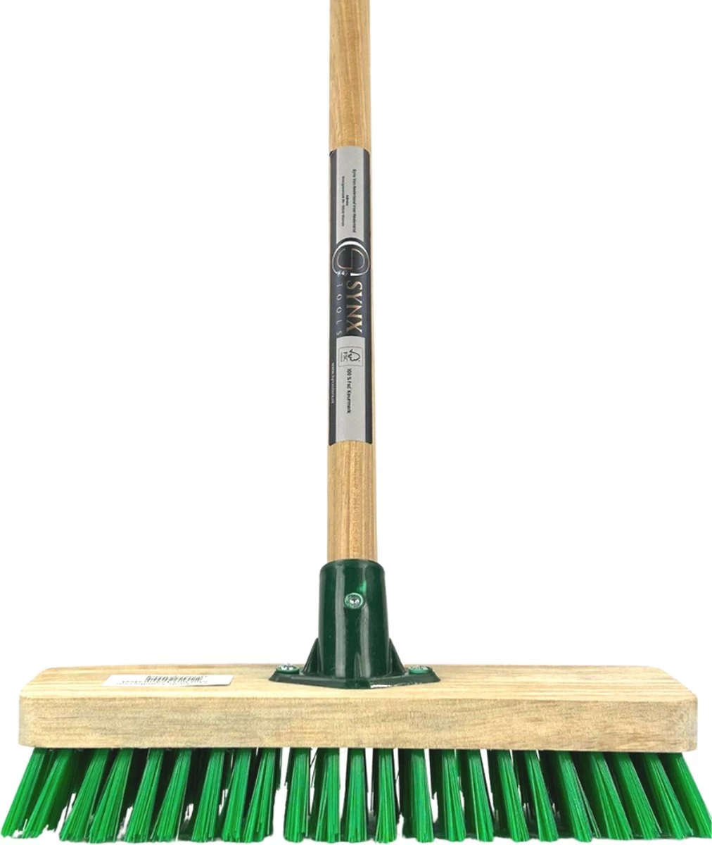 Synx Tools Tegelborstel 28cm - Mosbezem - Schrobbezem - Bezem - Mos - Onkruidborstel - Veger - Harde Borstel- Bezem Met Steel 120cm 4 Synx Tools Tegelborstel 28cm - Mosbezem - Schrobbezem - Bezem - Mos - Onkruidborstel - Veger - Harde Borstel- Bezem Met Steel 120cm - Afbeelding 2