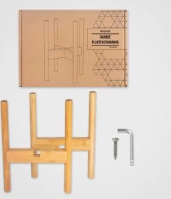 LifeGoods Planten Standaard - Uitschuifbare Bloempothouder - 20 Tot 30 Cm - Licht Bamboe -Tuinverzorgings Winkel 1030x1200 4