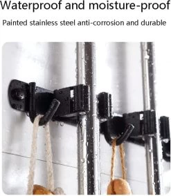 BOTC Bezemhouder - 5 Houders 6 Haken - Gereedschapshouder - Zeflklevend - Bezem Ophangsysteem - Ophanghaken - Tuingereedschap -Tuinverzorgings Winkel 1043x1200 4