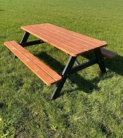 Goedkopepicknicktafels.nl | Zwart Bruine XL Picknicktafel Bruno | Tuintafel 6 Persoons | Bruin Zwart Gespoten Gedroogd Grenen Hout! -Tuinverzorgings Winkel 1071x1200 1