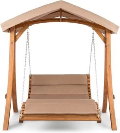 Bermuda Hollywoodschommel Tuinschommelbank 130 Cm 2-zits Zonneluifel -Tuinverzorgings Winkel 1078x1200