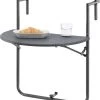 Balkontafel Cicala Inklapbaar 83,5x60x64 Cm Donkergrijs -Tuinverzorgings Winkel 1087x1200