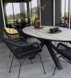 Ovale Tuintafel Cyprus 180cm | Wood | Polywood & Aluminium -Tuinverzorgings Winkel 1091x1200