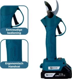 NovarGarden® Elektrische Snoeischaar NG1 - 2x Accu - Elektrisch - Takkenschaar - Op Batterij - 28mm -Tuinverzorgings Winkel 1095x1200 2