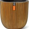 Capi Europe - Bloempot Bol Groove XL - 33x35 - Goud - Bloempot Voor Binnen - Opening ⌀28 - GVGB932 -Tuinverzorgings Winkel 1098x1200 2