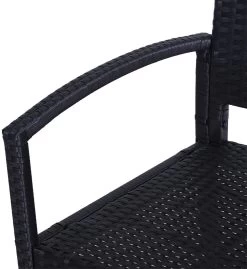 Outsunny Polyrotan Tuinbank 2-zits Parkbank Bank Staal Zwart 867-022 -Tuinverzorgings Winkel 1102x1200