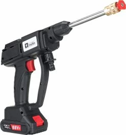 Merkloos Elektrische Accu-Hogedrukreiniger - 20Bar - Multifunctioneel Mondstuk - Draagbaar Oplaadbaar Snoerloos - Reinigingsspuitpistool - Met Rijke Accessoires - Voor Makita 18V-batterij - Voor Auto, Tuin, Terras, Raam (Zwart) -Tuinverzorgings Winkel 1129x1200 1