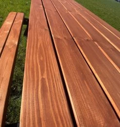 Goedkopepicknicktafels.nl | Zwart Bruine XL Picknicktafel Bruno | Tuintafel 6 Persoons | Bruin Zwart Gespoten Gedroogd Grenen Hout! -Tuinverzorgings Winkel 1136x1200