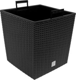 Prosperplast Kunststof Rato Rotan Bloempot/plantenpot Met Binnenpot Antraciet 40 Cm - Bloempotten Voor Binnen En Buiten -Tuinverzorgings Winkel 1138x1200 2