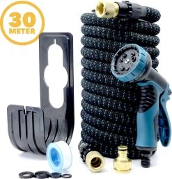 Complete Set Tuinslang Van 30 Meter Met Flexibel Ontwerp – Sproeikop Met 9 Standen – Licht In Gewicht & Makkelijk Opbergen – Uitrekbare Slang - -Tuinverzorgings Winkel 1149x1200 4