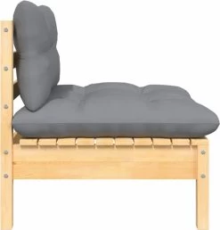 VidaXL 3-delige Loungeset Met Grijze Kussens Massief Grenenhout -Tuinverzorgings Winkel 1150x1200 2