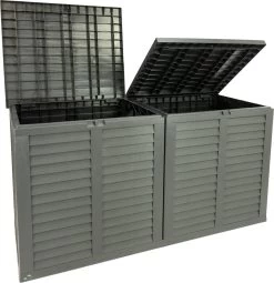MaxxGarden Kussenbox - Tuin Opbergkist - Opbergbox - 750 L - 155x66x80 Cm - Grijs -Tuinverzorgings Winkel 1164x1200