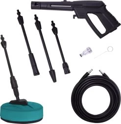 VONROC Hogedrukreiniger V18-2 1800W – 140 Bar – 420 L/h – Incl. 8m Slang, Geïntegreerde Reinigingsmiddelen Tank, Terrasreiniger, Spuitstukken En Accessoires -Tuinverzorgings Winkel 1166x1200 3