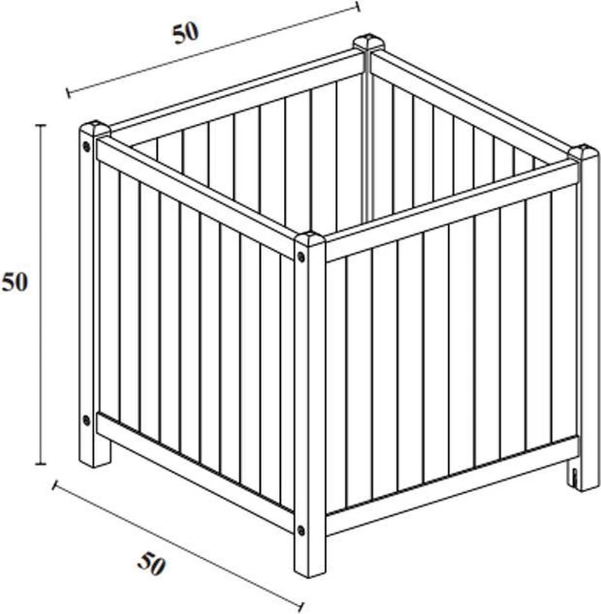 Houten Plantenbak Met Wieltjes 50x50 - Geolied Duurzaam FSC Acaciahout – Bloembak Buiten - Plantenbakken Buiten - Perfecthomeshop 7 Houten Plantenbak Met Wieltjes 50x50 - Geolied Duurzaam FSC Acaciahout – Bloembak Buiten - Plantenbakken Buiten - Perfecthomeshop - Afbeelding 5