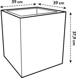 Elho Vivo Next Vierkant 40 - Plantenbak Voor Binnen & Buiten - Ø 39.0 X H 37.9 Cm - Zwart/Living Black 23 Elho Vivo Next Vierkant 40 - Plantenbak Voor Binnen & Buiten - Ø 39.0 X H 37.9 Cm - Zwart/Living Black -Tuinverzorgings Winkel 1175x1200 3