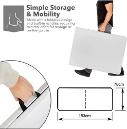 MaxxGarden Vouwtafel - Opvouwbare Kampeer Tafel - Tuin - Camping - Binnen - Weersbestendig - 180 X 74 X 74cm- Wit 20 MaxxGarden Vouwtafel - Opvouwbare Kampeer Tafel - Tuin - Camping - Binnen - Weersbestendig - 180 X 74 X 74cm- Wit -Tuinverzorgings Winkel 1180x1200 2