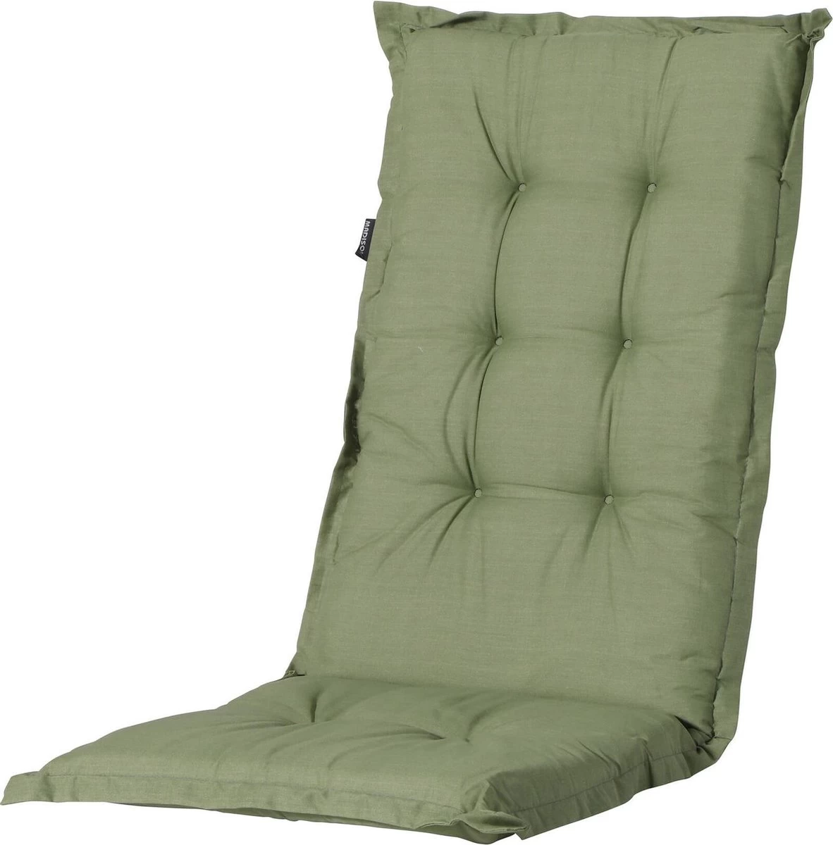 Madison Tuinstoelkussen Hoge Rug Basic Groen 3 Madison Tuinstoelkussen Hoge Rug Basic Groen
