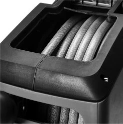 CoolHome Wandslangenbox 15 Meter + 1,5 Meter - Tuinslang Met Haspel- Slangenhouder 180° Draaibaar - Tuinslanghaspel Zwart - Grijs -Tuinverzorgings Winkel 1190x1200 15