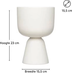 Iittala Nappula - Bloempot - Bloempotten Voor Binnen En Buiten - Plantenpotten - Wit - 230 X 155 Mm - 1 Stuk -Tuinverzorgings Winkel 1191x1200 11