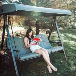 SORARA® Luxe Schommelbank Met Zonnescherm - Bruin - Zware Kwaliteit. -Tuinverzorgings Winkel 1192x1200 1