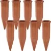 Bloomin Waterdruppelaar Van Terracotta - Waterdruppelaar Voor Planten - Druppelsysteem - Irrigatiesysteem - Watergeefsysteem - Bewateringssysteem - 8 Stuks