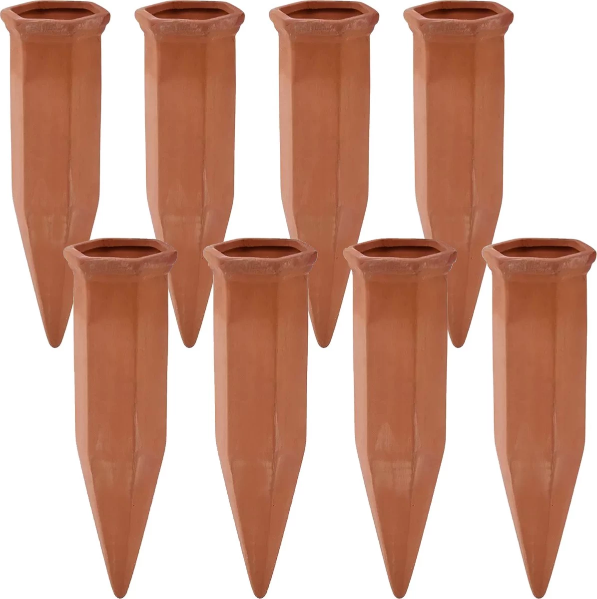 Bloomin Waterdruppelaar Van Terracotta - Waterdruppelaar Voor Planten - Druppelsysteem - Irrigatiesysteem - Watergeefsysteem - Bewateringssysteem - 8 Stuks 3 Bloomin Waterdruppelaar Van Terracotta - Waterdruppelaar Voor Planten - Druppelsysteem - Irrigatiesysteem - Watergeefsysteem - Bewateringssysteem - 8 Stuks