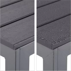 Relaxdays Tuintafel Vierkant - Grijze Buitentafel - Eettafel Tuin - Moderne Balkontafel -Tuinverzorgings Winkel 1198x1200 7