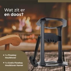 Flowkey® Houtklover XL - Houtsplijter Bijl - Houtkliever Kloofwig Gietijzer - Voor Hout & Aanmaakhout - Inclusief Gratis Hamer -Tuinverzorgings Winkel 1199x1200 16