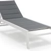 Blumfeldt Renazzo Lounge Ligstoel - Ligbed Voor De Tuin - Aluminium Tuinstoel - 6 Standen - Waterafstotend - Bekleding Van 70 % Pvc En 30 % Polyetheen - Grijs -Tuinverzorgings Winkel 1200x1000