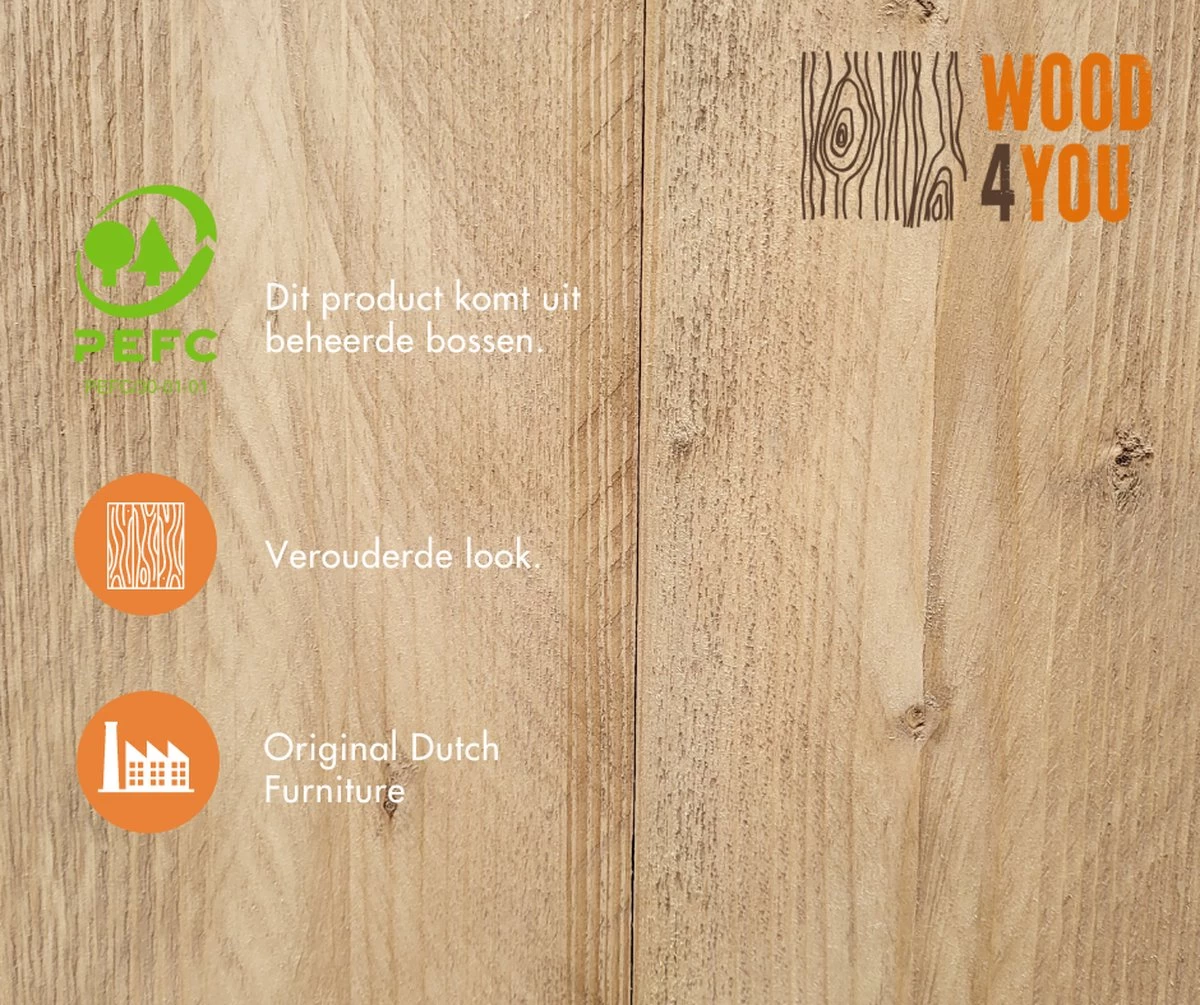 Wood4you - Tuinbank - Ameland - 'Doe Het Zelf' Bouwpakket Steigerhout 152Lx72Hx57D Cm - Incl Kussen 6 Wood4you - Tuinbank - Ameland - 'Doe Het Zelf' Bouwpakket Steigerhout 152Lx72Hx57D Cm - Incl Kussen - Afbeelding 4
