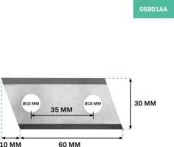 VONROC Hakselaar Messen – Voor GS502AC Hakselaar / Shredder – 2 St. Hakselaar Vervangingsmessen -Tuinverzorgings Winkel 1200x1015