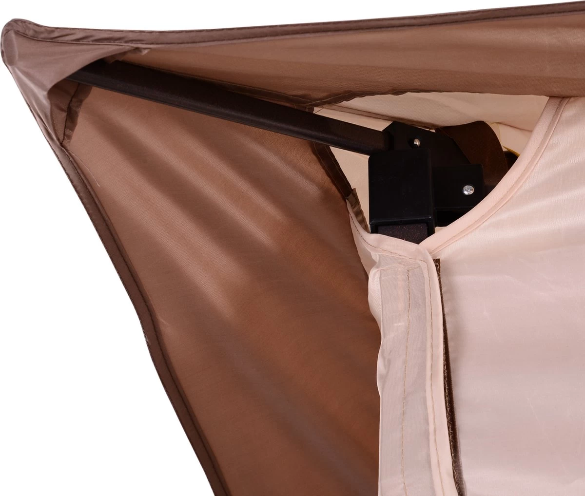 Outsunny Paviljoen Met Zijwanden Partytent Tuintent Popup 3,25 X 3,25 M Khaki 840-166 5 Outsunny Paviljoen Met Zijwanden Partytent Tuintent Popup 3,25 X 3,25 M Khaki 840-166 - Afbeelding 3