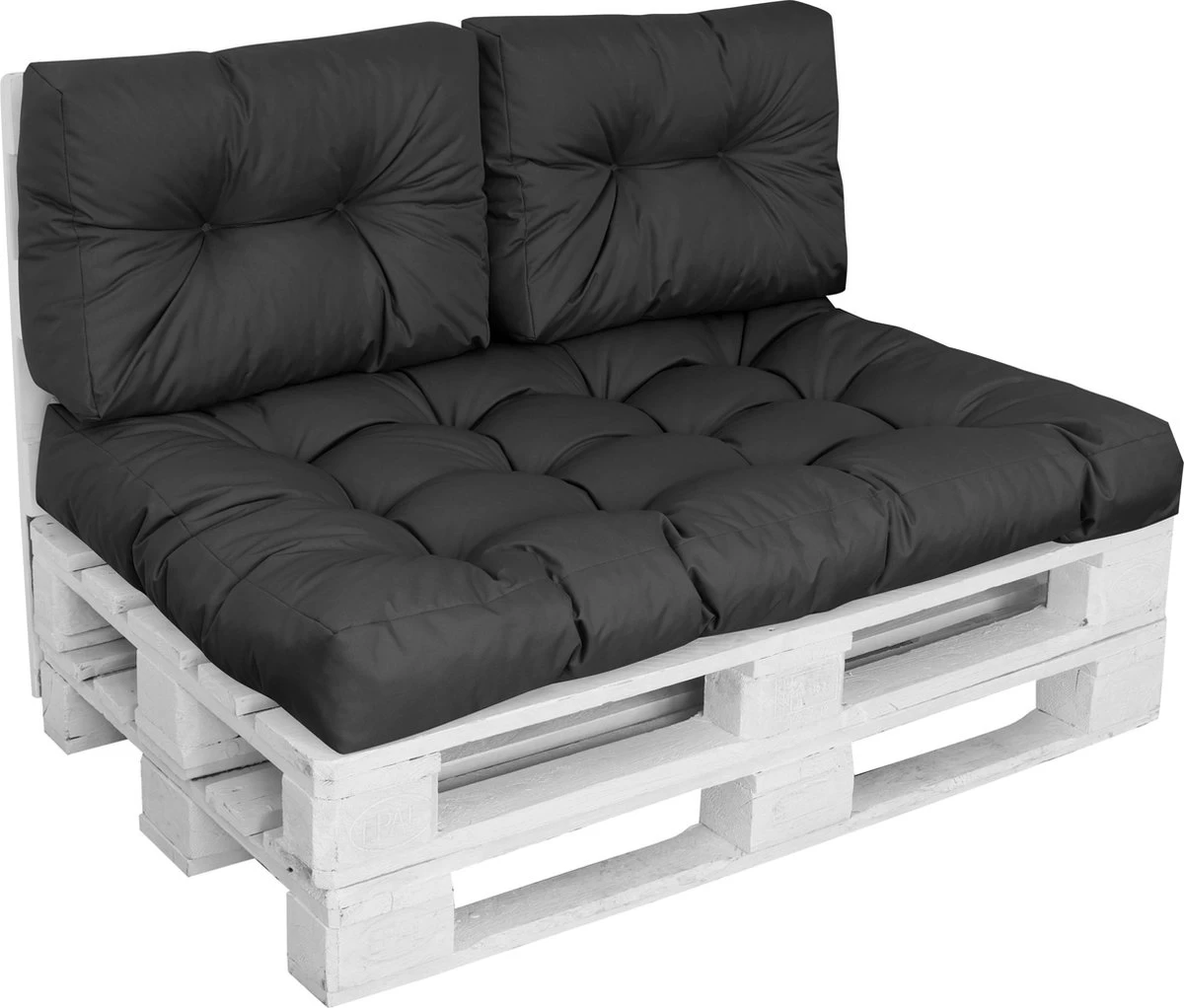 Palletkussen Comfort Waterafstotend Halve Pallet Zwart 60x40x10/20cm 6 Palletkussen Comfort Waterafstotend Halve Pallet Zwart 60x40x10/20cm - Afbeelding 4
