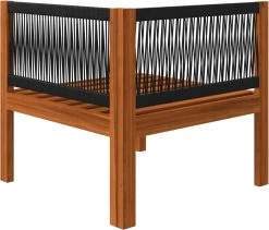 Decoways - 5-delige Loungeset Met Kussens Massief Acaciahout Crèmekleurig -Tuinverzorgings Winkel 1200x1024