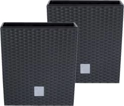 Prosperplast Kunststof Rato Rotan Bloempot/plantenpot Met Binnenpot Antraciet 40 Cm - Bloempotten Voor Binnen En Buiten -Tuinverzorgings Winkel 1200x1031 1