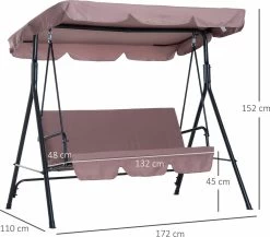 Outsunny Hollywoodschommel 3-zits Tuinschommel Schommelbank Met Dak 3 Kleuren 84A-054 20 Outsunny Hollywoodschommel 3-zits Tuinschommel Schommelbank Met Dak 3 Kleuren 84A-054 -Tuinverzorgings Winkel 1200x1055 1