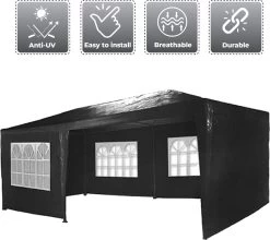 MaxxGarden Partytent - Paviljoen - 3x6m - Incl. Zijwanden - Waterdicht - Zwart 12 MaxxGarden Partytent - Paviljoen - 3x6m - Incl. Zijwanden - Waterdicht - Zwart -Tuinverzorgings Winkel 1200x1068 1