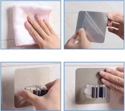 Bezem Houder - Zelfklevend - Zilverkleurig 13 Bezem Houder - Zelfklevend - Zilverkleurig -Tuinverzorgings Winkel 1200x1068 4