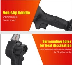 Violeworks® Accu Kettingzaag - Snoeizaag - Mini Kettingzaag - Handkettingzaag - Ook Voor Makita - Elektrische Kettingzaag - Elektrische Snoeischaar - Op Batterij - 2900 MAh - 1080W - 88V -Tuinverzorgings Winkel 1200x1075 2