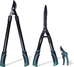 VONROC Snoeischaren Set / Snoeiset - 3-delig - Takkenschaar, Heggenschaar En Snoeischaar