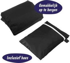 Merkloos Parasolhoes Met Rits En Trekkoord – Beschermhoes Voor Zweefparasol & Staande Parasol – Waterdicht Afdekhoes – Hoes Voor Hangparasol – Inclusief Opberghoes – Zwart - 205 Cm -Tuinverzorgings Winkel 1200x1079
