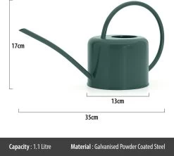 CKB LTD - Gieters - Gieter - Retro - Gietertje - Kleine Gieter Voor Binnen En Buiten - 1 Liter - Groen Plantengieter Tuingieter Bloemengieter Mini Klein Metaal Binnenplantjes Gietertjes Tuingieters Vintage Kamerplanten Buitengieter Binnenshuis -Tuinverzorgings Winkel 1200x1079 4