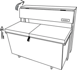 Balkonset 3in1: Bank | Tafel | Opbergruimte. Hout, Medium 95cm. -Tuinverzorgings Winkel 1200x1085