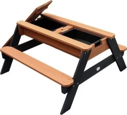 AXI Nick Zand & Water Picknicktafel In Antraciet/Bruin - Parasol Blauw/Wit - Picknick Tafel Voor Kinderen Van Hout -Tuinverzorgings Winkel 1200x1087 3