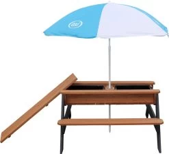 AXI Nick Zand & Water Picknicktafel In Antraciet/Bruin - Parasol Blauw/Wit - Picknick Tafel Voor Kinderen Van Hout -Tuinverzorgings Winkel 1200x1089 3