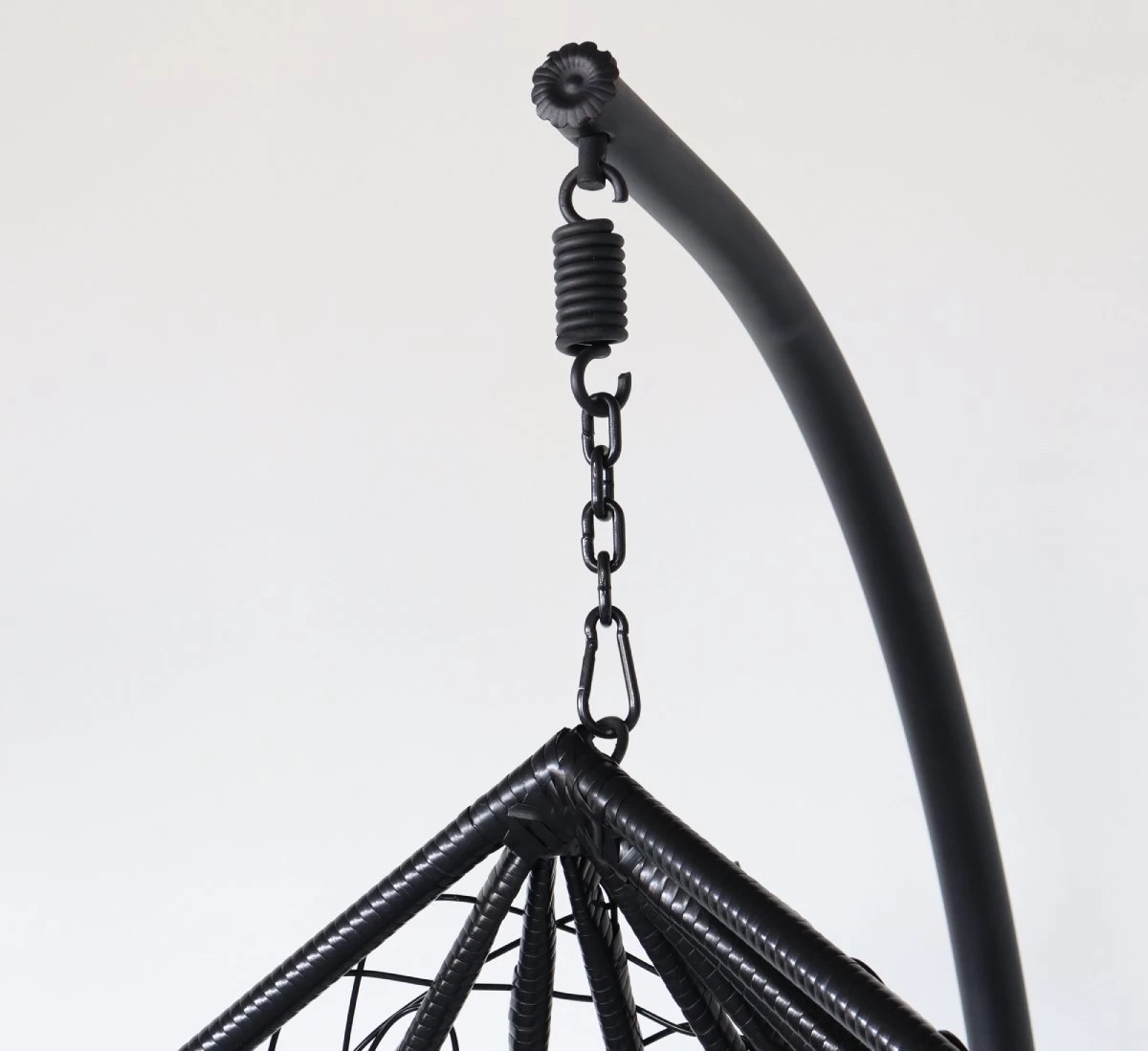 Egg Hangstoel Roundabout Zwart 8 Egg Hangstoel Roundabout Zwart - Afbeelding 6