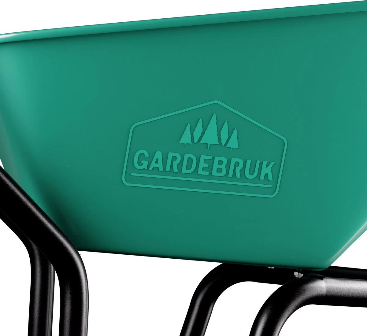 Gardebruk Kruiwagen 100 L - Kunststof Kuip – Tot 150KG Groen 8 Gardebruk Kruiwagen 100 L - Kunststof Kuip – Tot 150KG Groen - Afbeelding 6