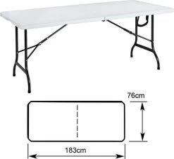 MaxxGarden Klaptafel - Inklapbare Tafel - Opvouwbare Tuintafel - Weerbestendig - Inclusief Handvat - 180x70x74 19 MaxxGarden Klaptafel - Inklapbare Tafel - Opvouwbare Tuintafel - Weerbestendig - Inclusief Handvat - 180x70x74 -Tuinverzorgings Winkel 1200x1105 2