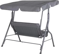 Merkloos Casaria Hollywood Schommel - Antraciet - Incl. Zonnekap -Tuinverzorgings Winkel 1200x1109